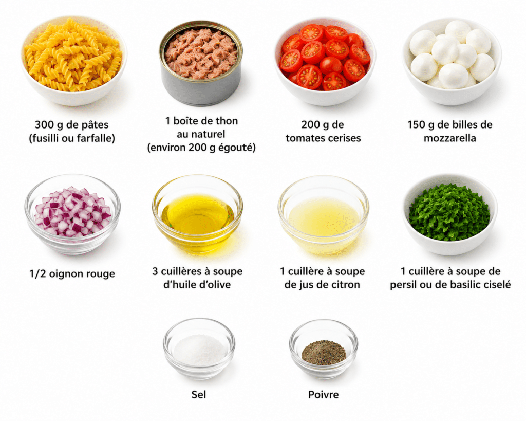 Salade de pâtes au thon