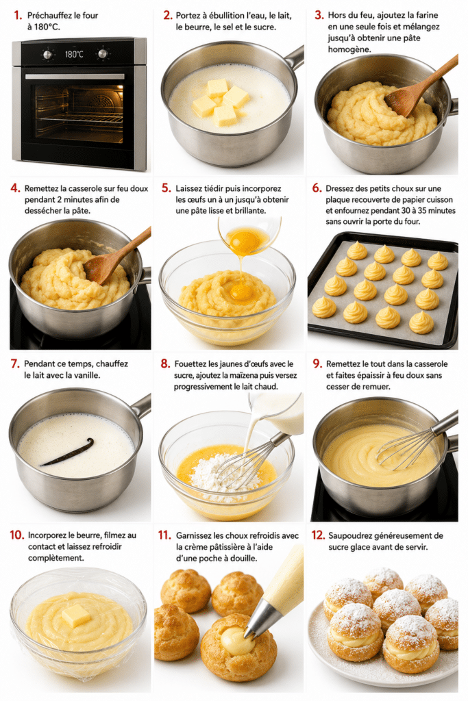 Choux à la Crème Vanille