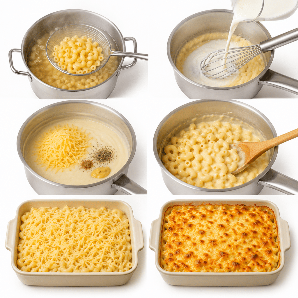 GRATIN DE MACARONIS AU FROMAGE — ULTRA CRÉMEUX & RÉCONFORTANT