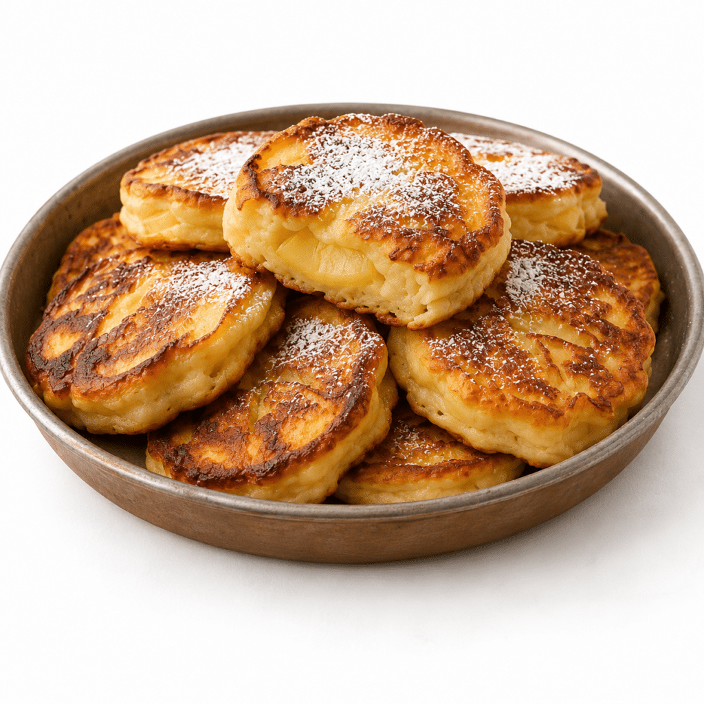 Beignets aux pommes cuits à la poêle — Moelleux & Gourmands !