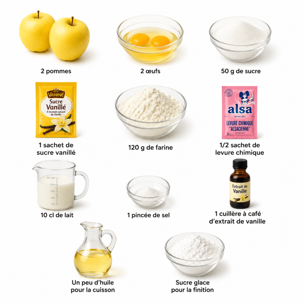 Beignets aux pommes cuits à la poêle : moelleux, dorés et ultra gourmands 2 Beignets aux pommes cuits à la poêle — Moelleux & Gourmands !