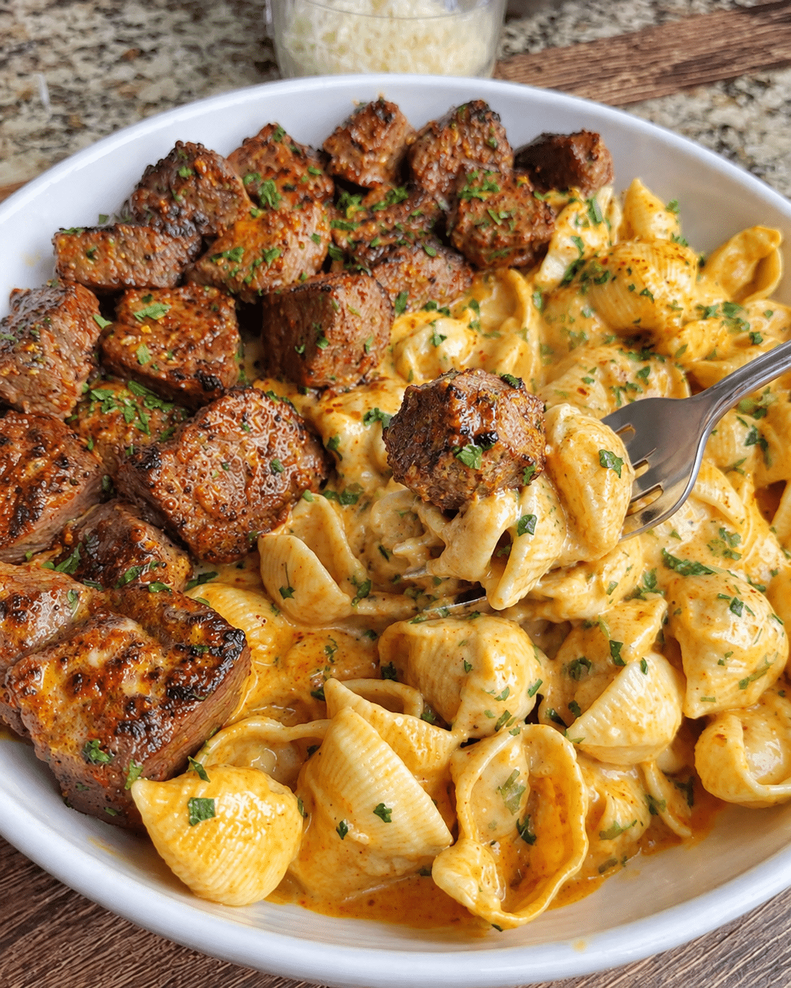 Cajun Steak with Creamy Garlic Parmesan Shells – The Ultimate Comfort Food 5 Cajun Steak with Creamy Garlic Parmesan Shells