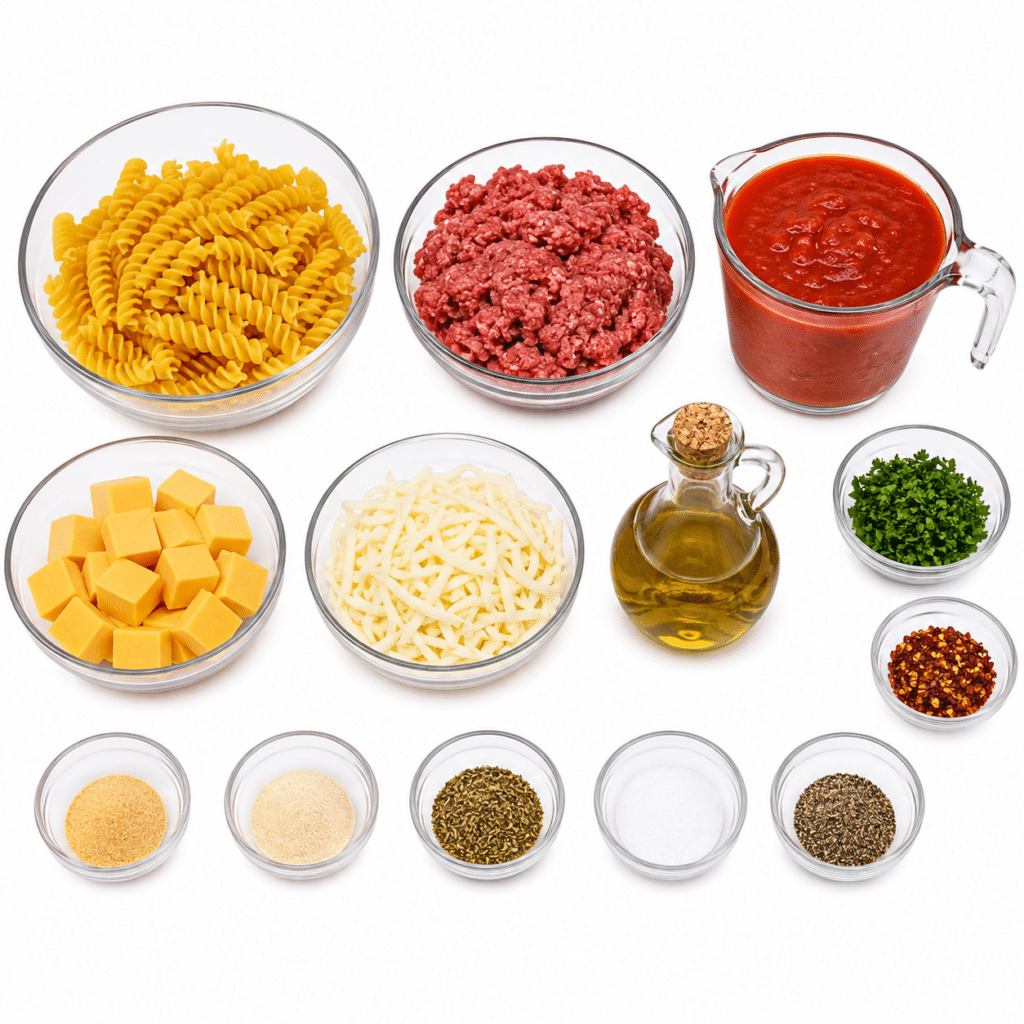 Creamy Beef Rotini with Velveeta Marinara 2 Creamy Beef Rotini with Velveeta Marinara