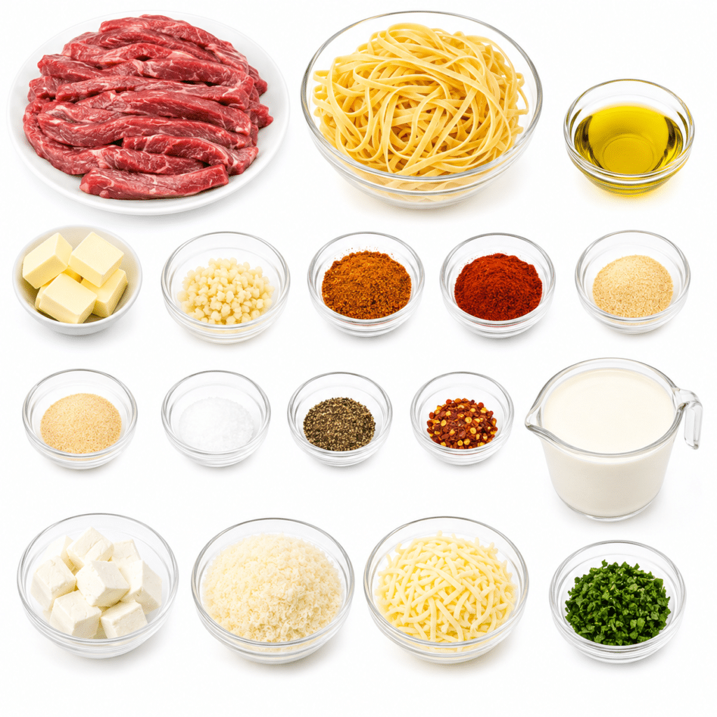 Cajun Butter Steak with Creamy Parmesan Fettuccine 2 Cajun Butter Steak with Creamy Parmesan Fettuccine